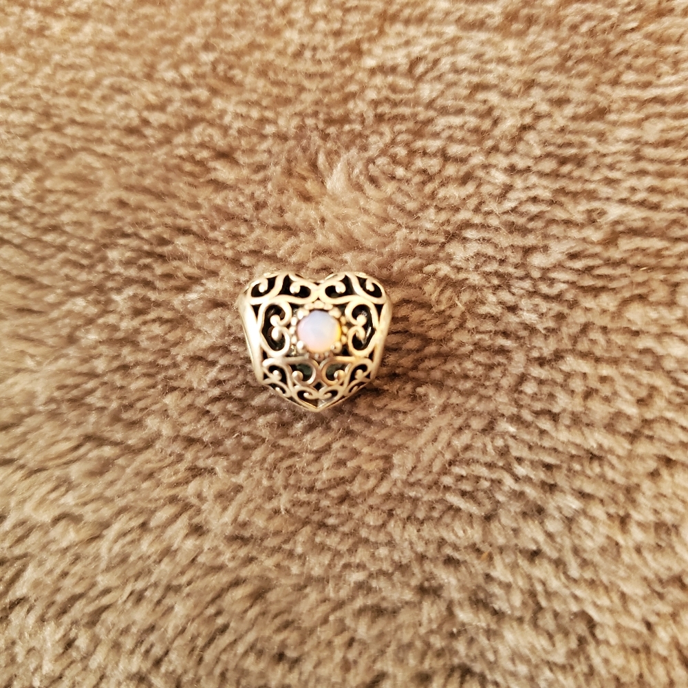 Sterling Silver Heart Pandora Charm